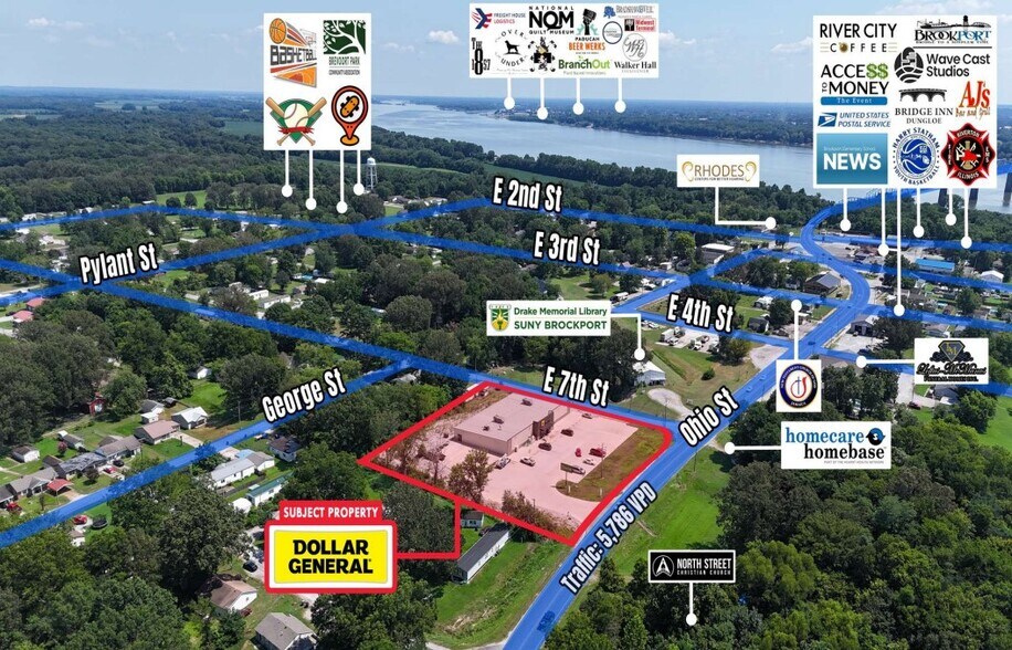 704 Ohio St, Brookport, IL à vendre - Aérien – Image 2 sur 6