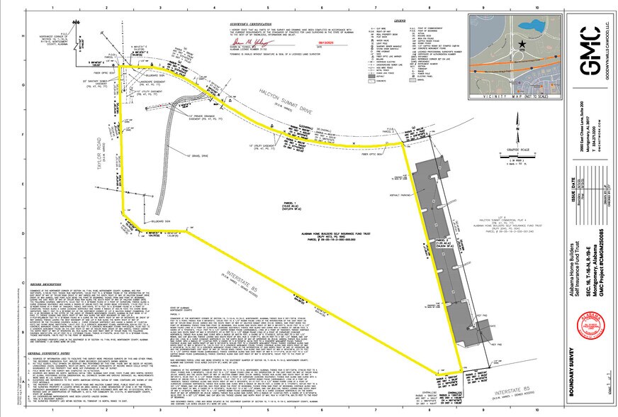 Halycon Summit Drive, Montgomery, AL à vendre - Plan cadastral – Image 3 sur 3