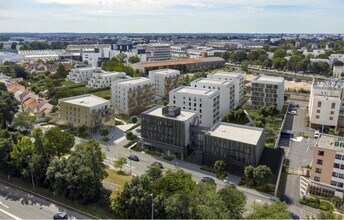 Rue Des Batignolles, Nantes, LA - Vue aérienne vue de carte
