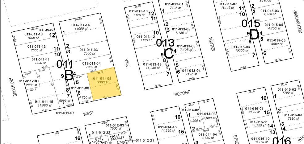 901 W 2nd St, Reno, NV à vendre - Plan cadastral – Image 2 sur 4