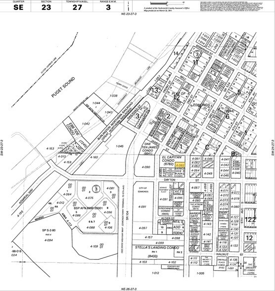 146 3rd Ave S, Edmonds, WA à louer - Plan cadastral – Image 2 sur 2