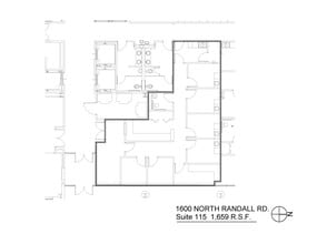 1600 N Randall Rd, Elgin, IL à louer Plan d’étage– Image 1 sur 1