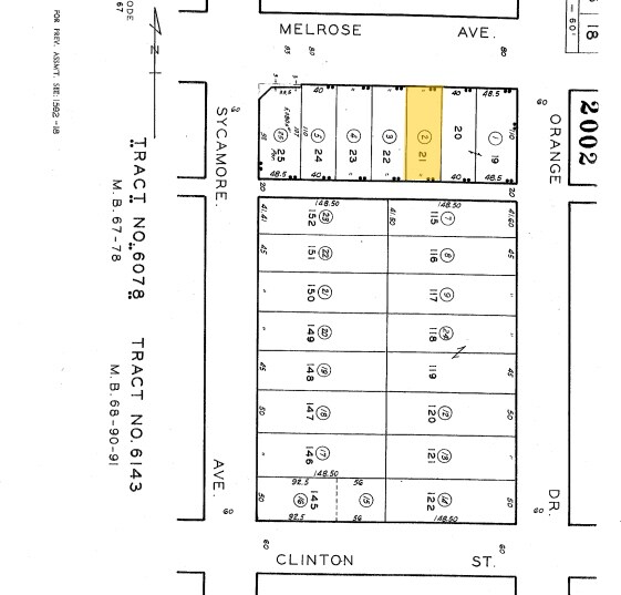 6910-6912 Melrose Ave, Los Angeles, CA à louer - Plan cadastral – Image 3 sur 4