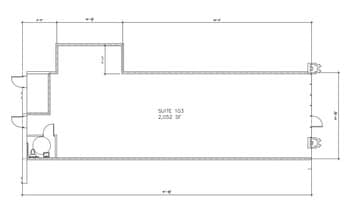 251-261 S Weber Rd, Bolingbrook, IL à louer Plan d’étage– Image 2 sur 2