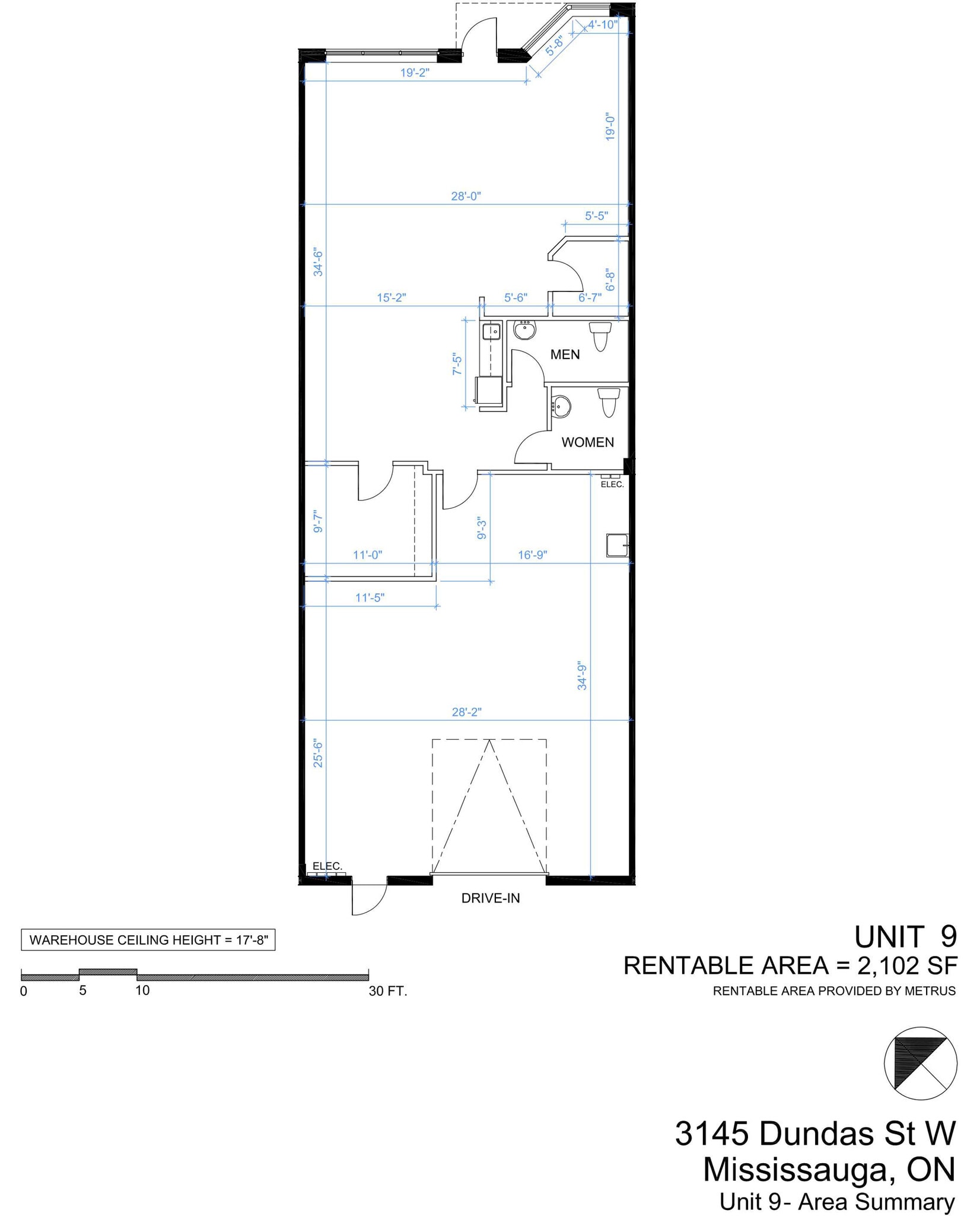 3145 Dundas St W, Mississauga, ON à louer Plan d’étage– Image 1 sur 3