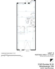 3145 Dundas St W, Mississauga, ON à louer Plan d’étage– Image 1 sur 3