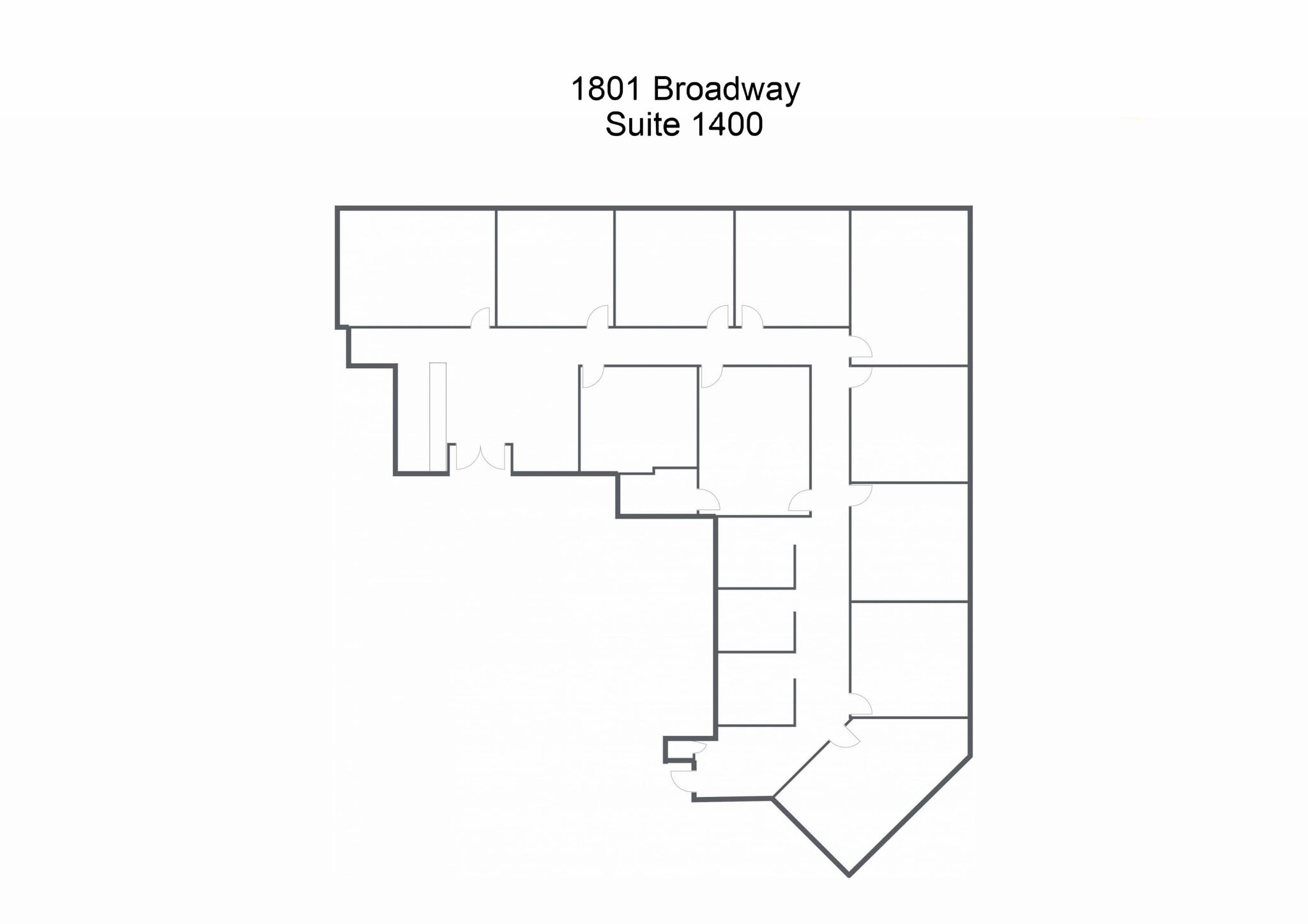 1801 Broadway, Denver, CO à louer Plan d’étage– Image 1 sur 1