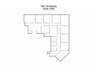 1801 Broadway, Denver, CO à louer Plan d’étage– Image 1 sur 1