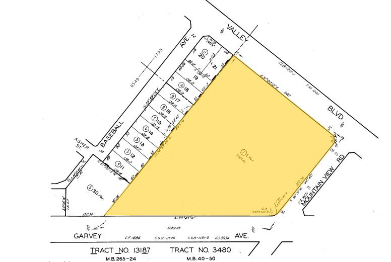 11723-11725 E Garvey Ave, El Monte, CA à louer - Plan cadastral – Image 3 sur 3