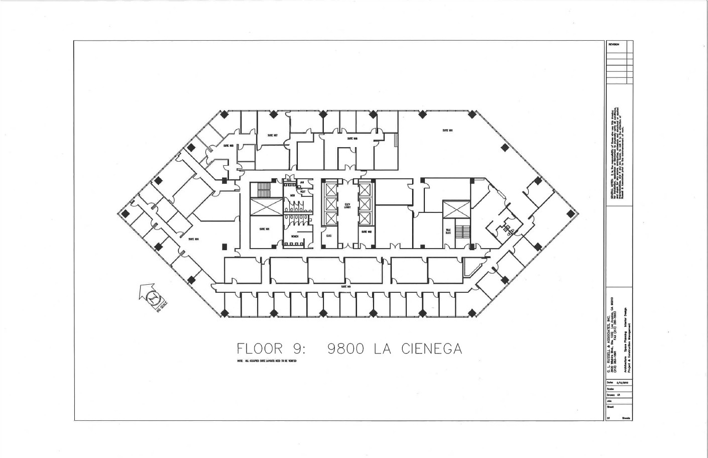 9800 S La Cienega Blvd, Inglewood, CA à louer Plan d’étage– Image 1 sur 1