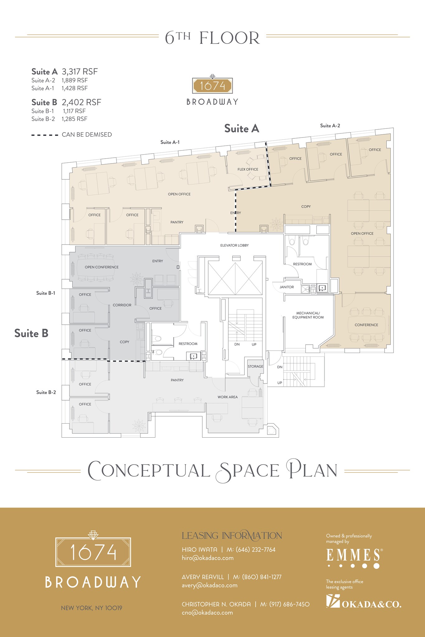 1674 Broadway, New York, NY à louer Plan de site– Image 1 sur 15