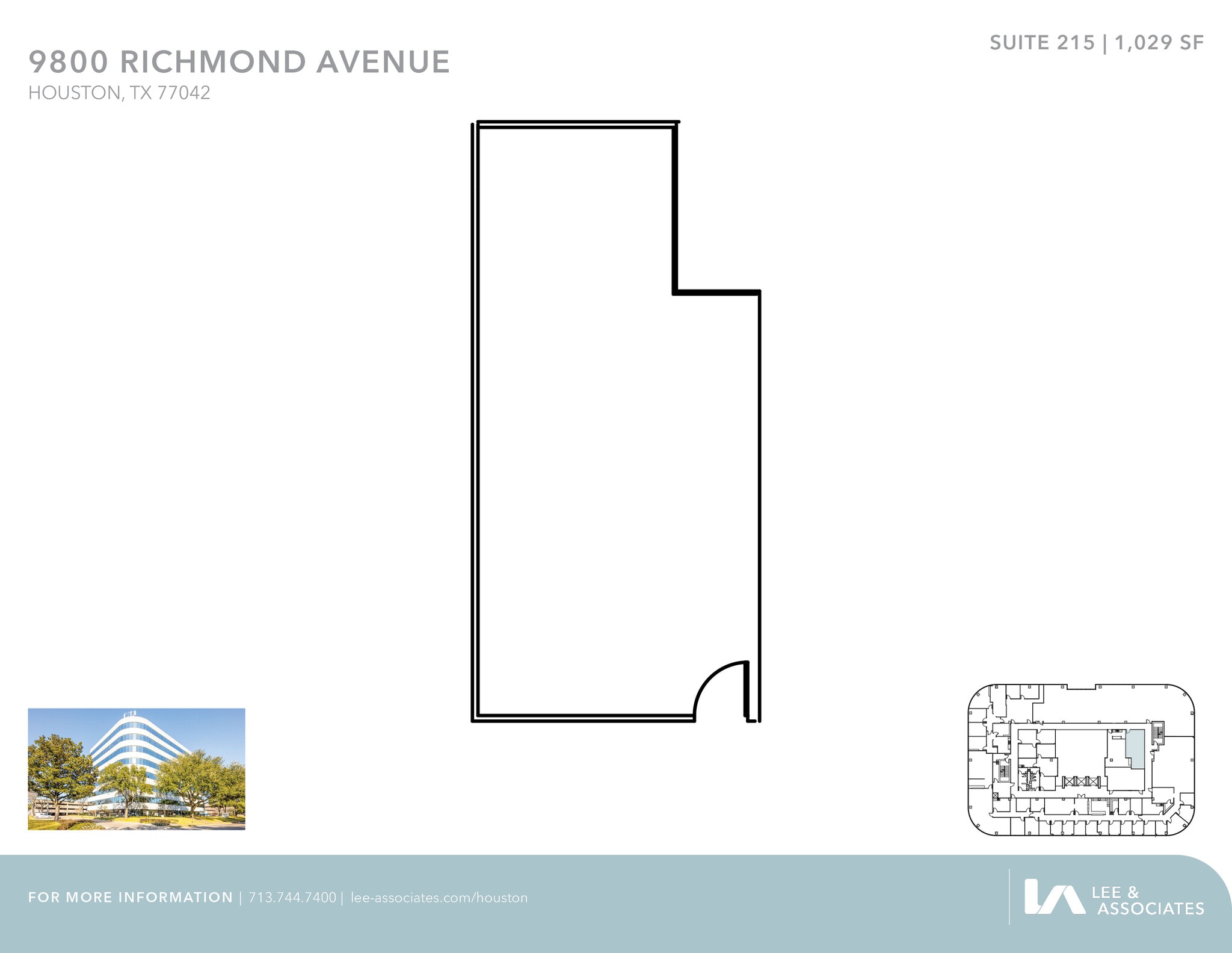 9800 Richmond Ave, Houston, TX à louer Plan d’étage– Image 1 sur 2