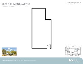 9800 Richmond Ave, Houston, TX à louer Plan d’étage– Image 1 sur 2