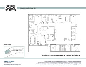 8181 E Tufts Ave, Denver, CO à louer Plan d’étage– Image 1 sur 3