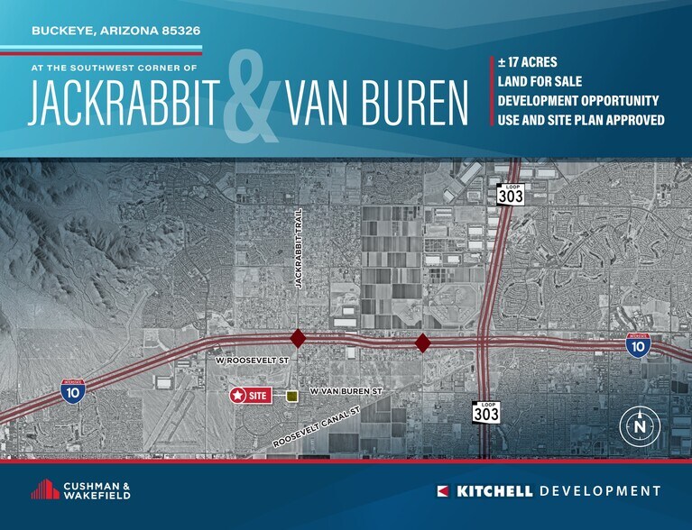 SWC Jackrabbit & Van Buren, Buckeye, AZ à vendre - Plan de site – Image 1 sur 4