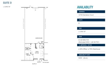 12760 Danielson Ct, Poway, CA à louer Plan d’étage– Image 1 sur 1