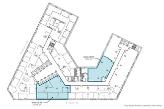 1400-1422 Euclid Ave, Cleveland, OH à louer Plan d’étage– Image 1 sur 1