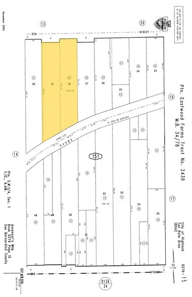 25051 5th St, San Bernardino, CA à vendre - Plan cadastral – Image 1 sur 10