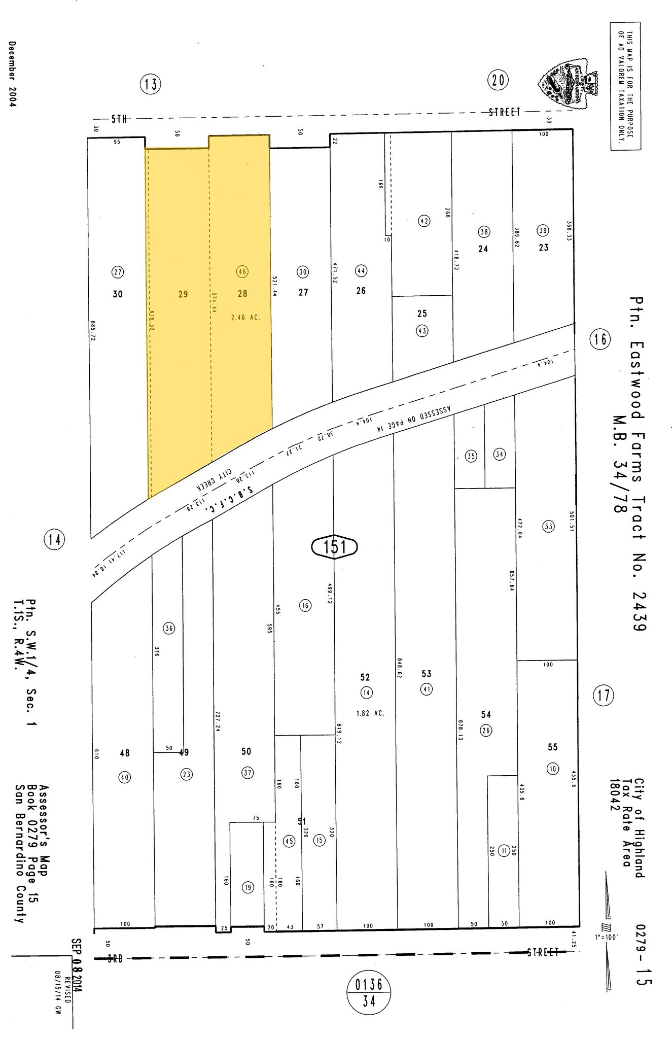 25051 5th St, San Bernardino, CA à vendre Plan cadastral– Image 1 sur 11