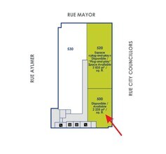 1450-1480 Rue City Councillors, Montréal, QC à louer Plan d’étage– Image 1 sur 1