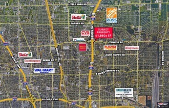 Eastex Fwy & Colley St, Houston, TX - Vue aérienne  vue de carte