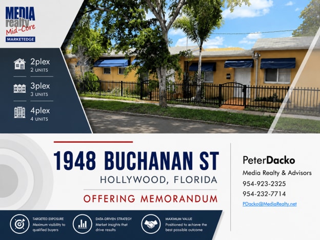 1948 Buchanan St, Hollywood, FL à vendre - Photo de l’immeuble – Image 1 sur 14