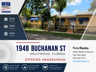Plus de détails pour 1948 Buchanan St, Hollywood, FL - Logement à vendre