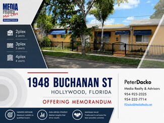 Plus de détails pour 1948 Buchanan St, Hollywood, FL - Logement à vendre
