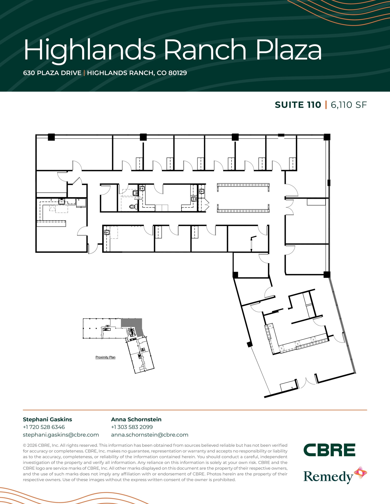 630 Plaza Dr, Highlands Ranch, CO à louer Plan d’étage– Image 1 sur 11