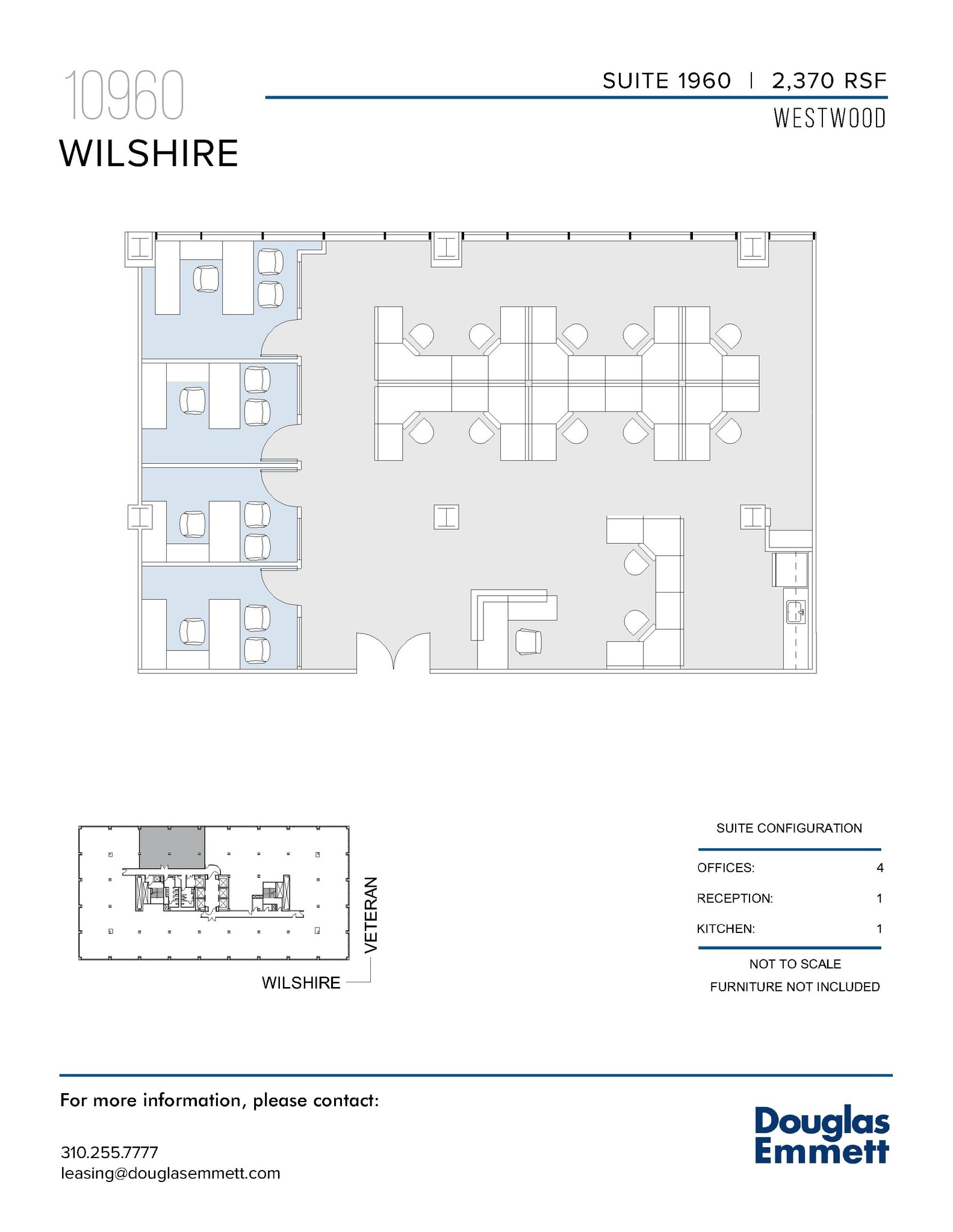 10960 Wilshire Blvd, Los Angeles, CA à louer Plan d’étage– Image 1 sur 1