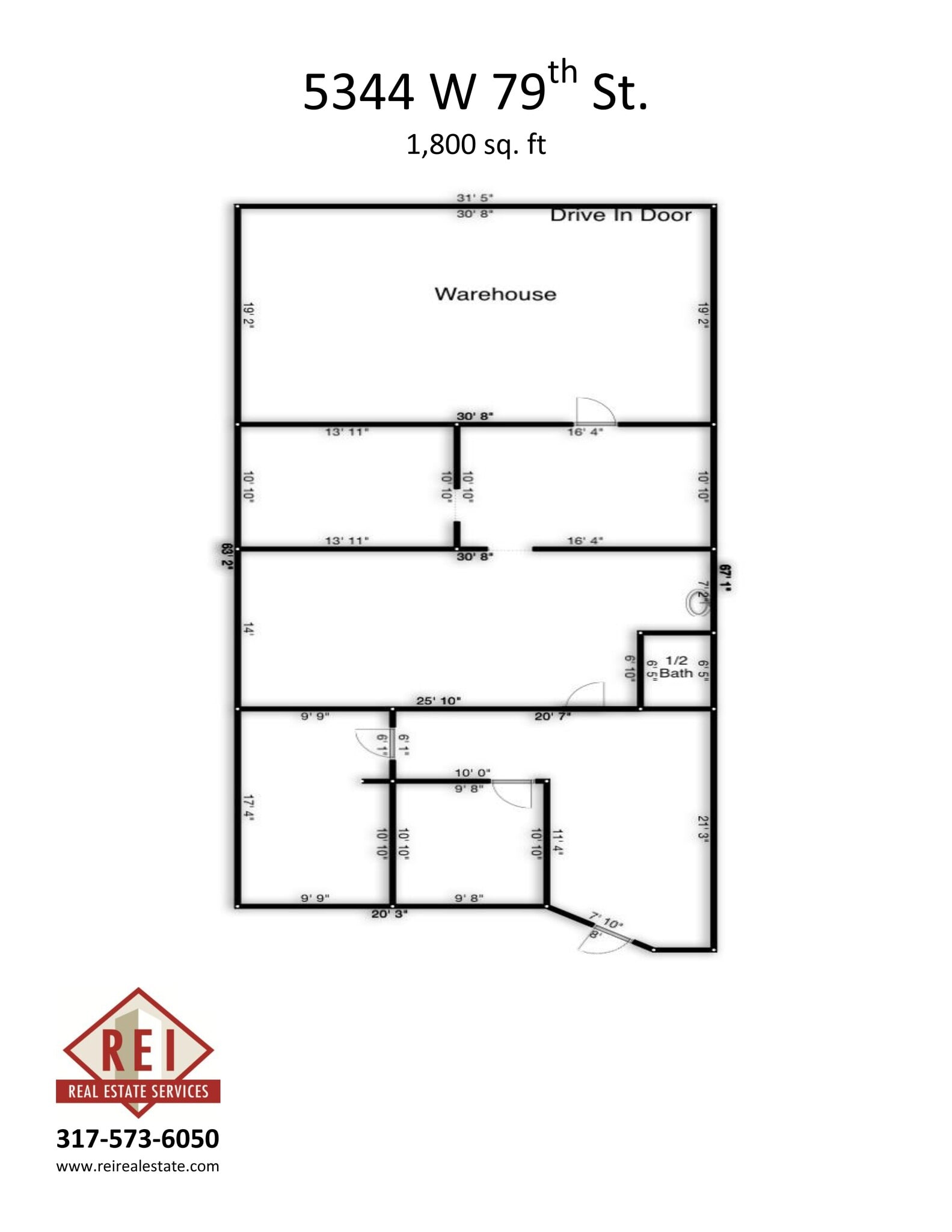 5314-5356 W 79th St, Indianapolis, IN à louer Plan de site– Image 1 sur 1