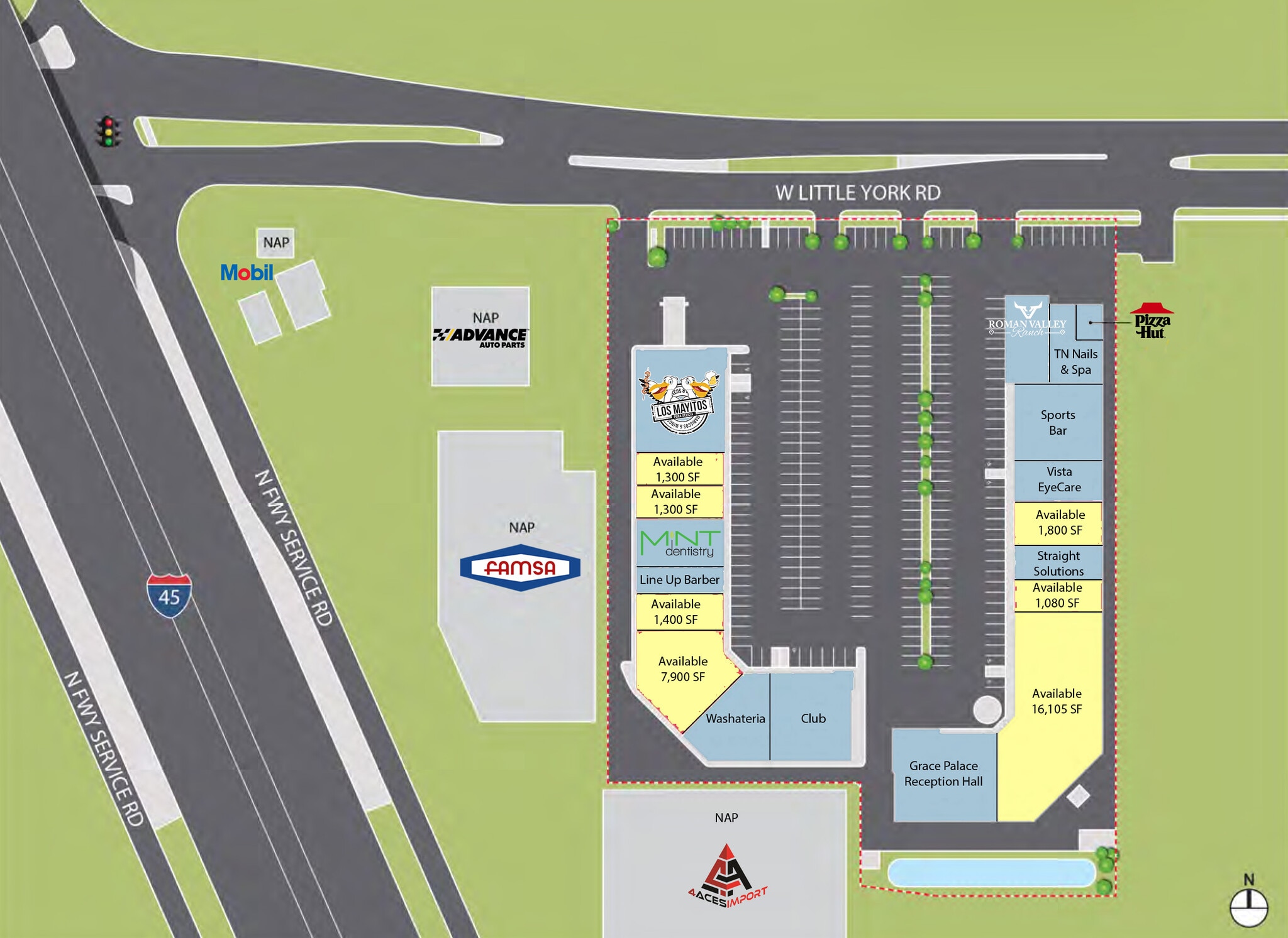 415 W Little York Rd, Houston, TX à louer Plan de site– Image 1 sur 1