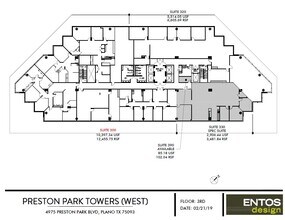 4975 Preston Park Blvd, Plano, TX à louer Plan d’étage– Image 2 sur 2