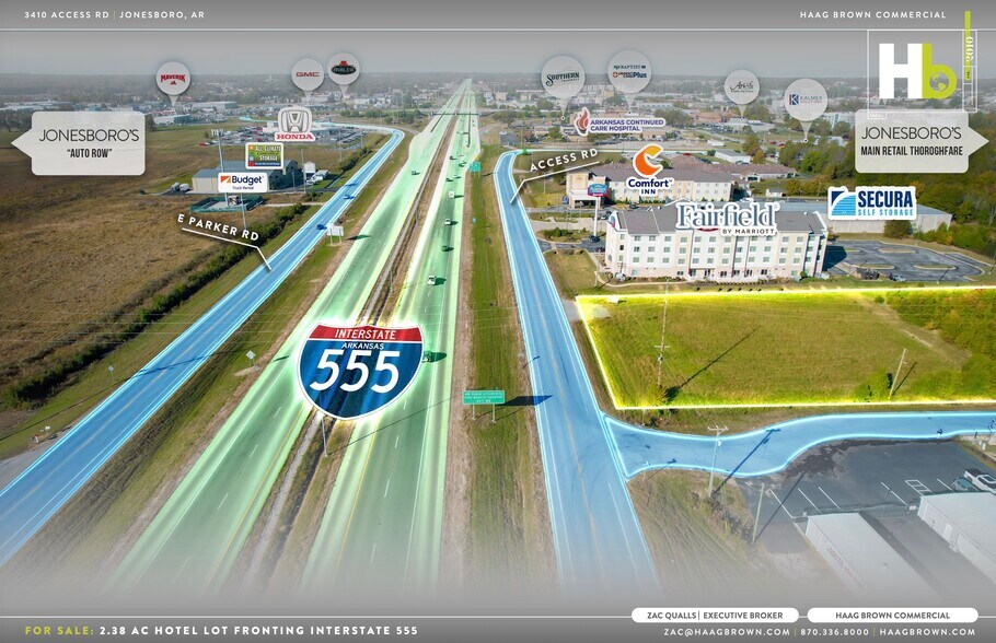 3410 Access Rd, Jonesboro, AR à vendre - Aérien – Image 3 sur 4