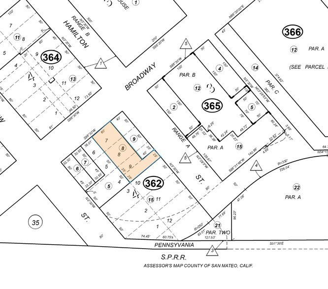 2317 Broadway, Redwood City, CA à louer - Plan cadastral – Image 2 sur 5