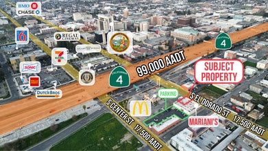 345 S El Dorado St, Stockton, CA - Vue aérienne  vue de carte