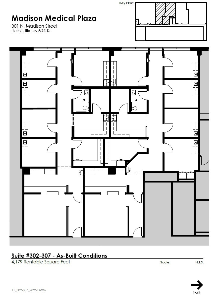 301 Madison St, Joliet, IL à louer Plan d’étage– Image 1 sur 1