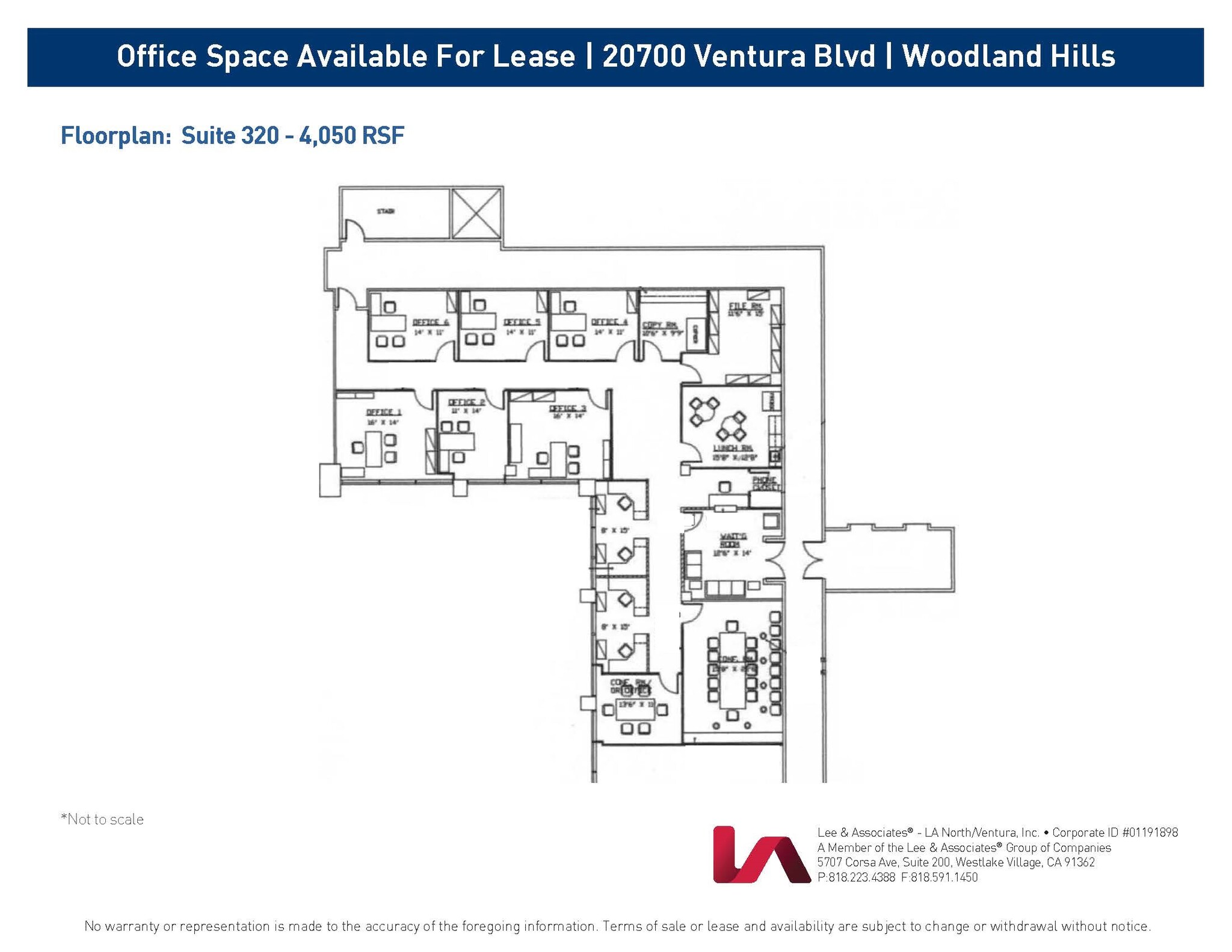 20700 Ventura Blvd, Woodland Hills, CA à louer Plan d’étage– Image 1 sur 1