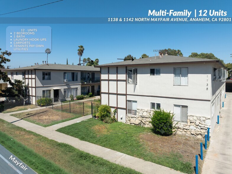 1138-1142 N Mayfair Ave, Anaheim, CA à vendre - Photo de l’immeuble – Image 1 sur 9