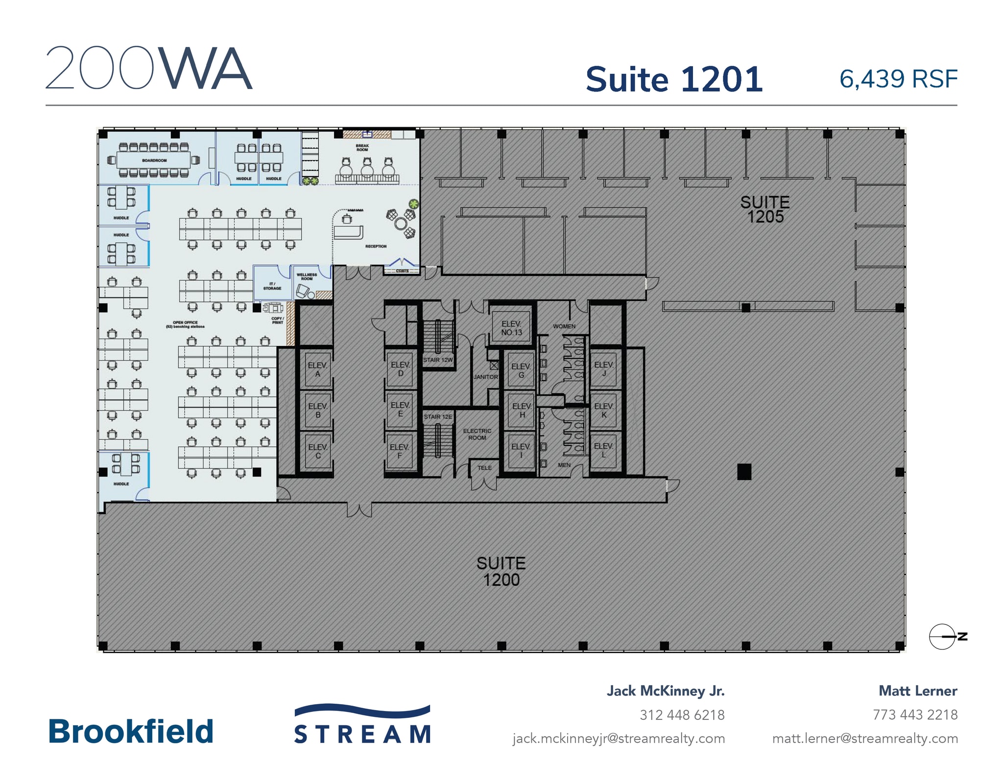 200 W Adams St, Chicago, IL à louer Plan d’étage– Image 1 sur 1