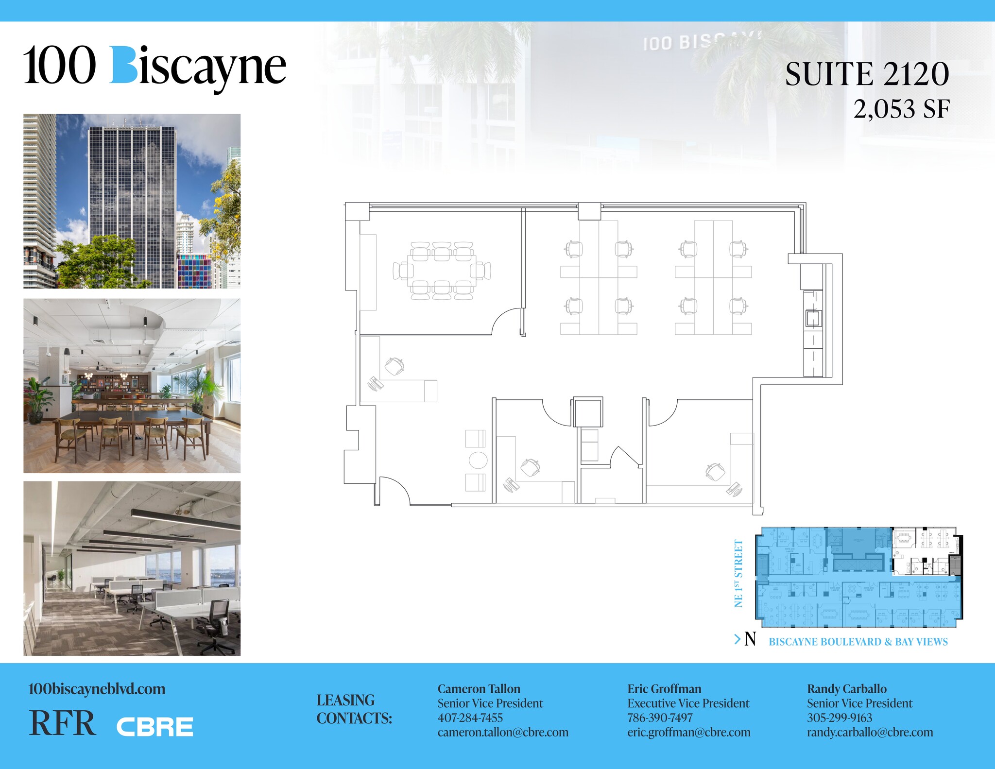 100 N Biscayne Blvd, Miami, FL à louer Plan de site– Image 1 sur 1