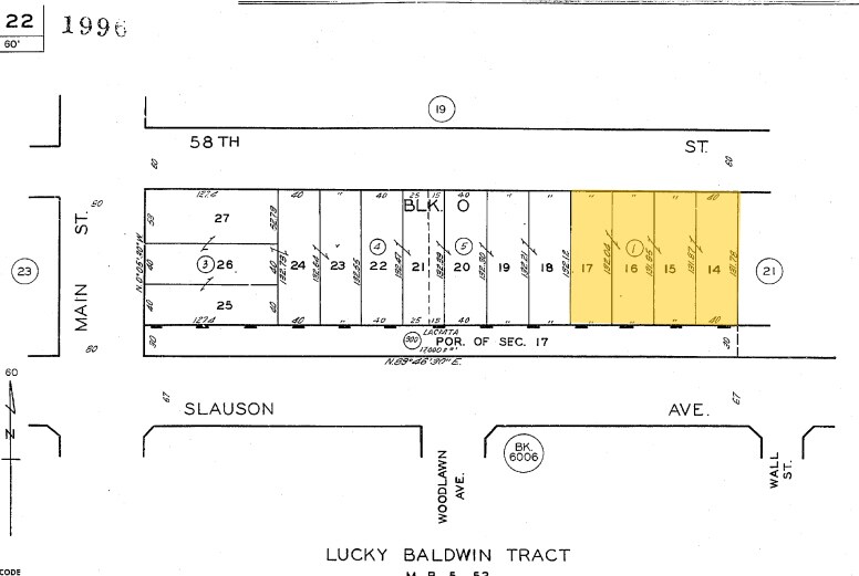 150-154 E 58th St, Los Angeles, CA à louer - Plan cadastral – Image 2 sur 11