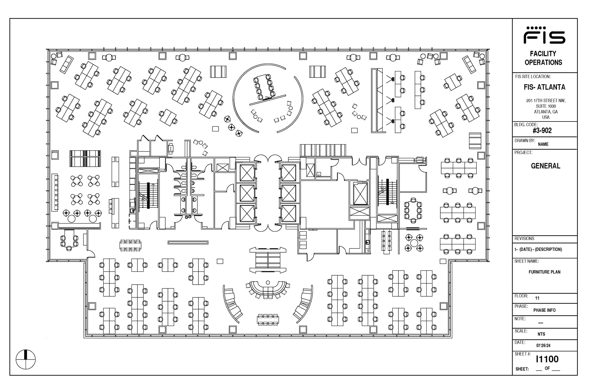 201 17th St NW, Atlanta, GA à louer Plan d’étage– Image 1 sur 12