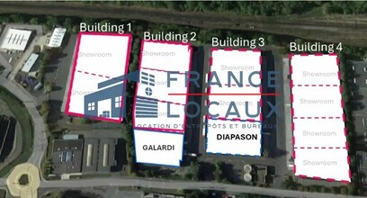 8 Rue De La Ferme Saint Ladre, Fosses, VDO - Vue aérienne vue de carte