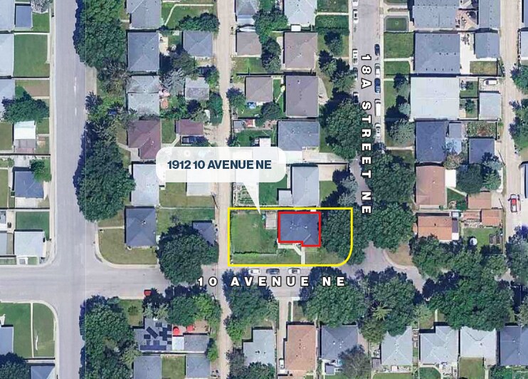 1912 10 Av NE, Calgary, AB à louer - Aérien – Image 3 sur 3