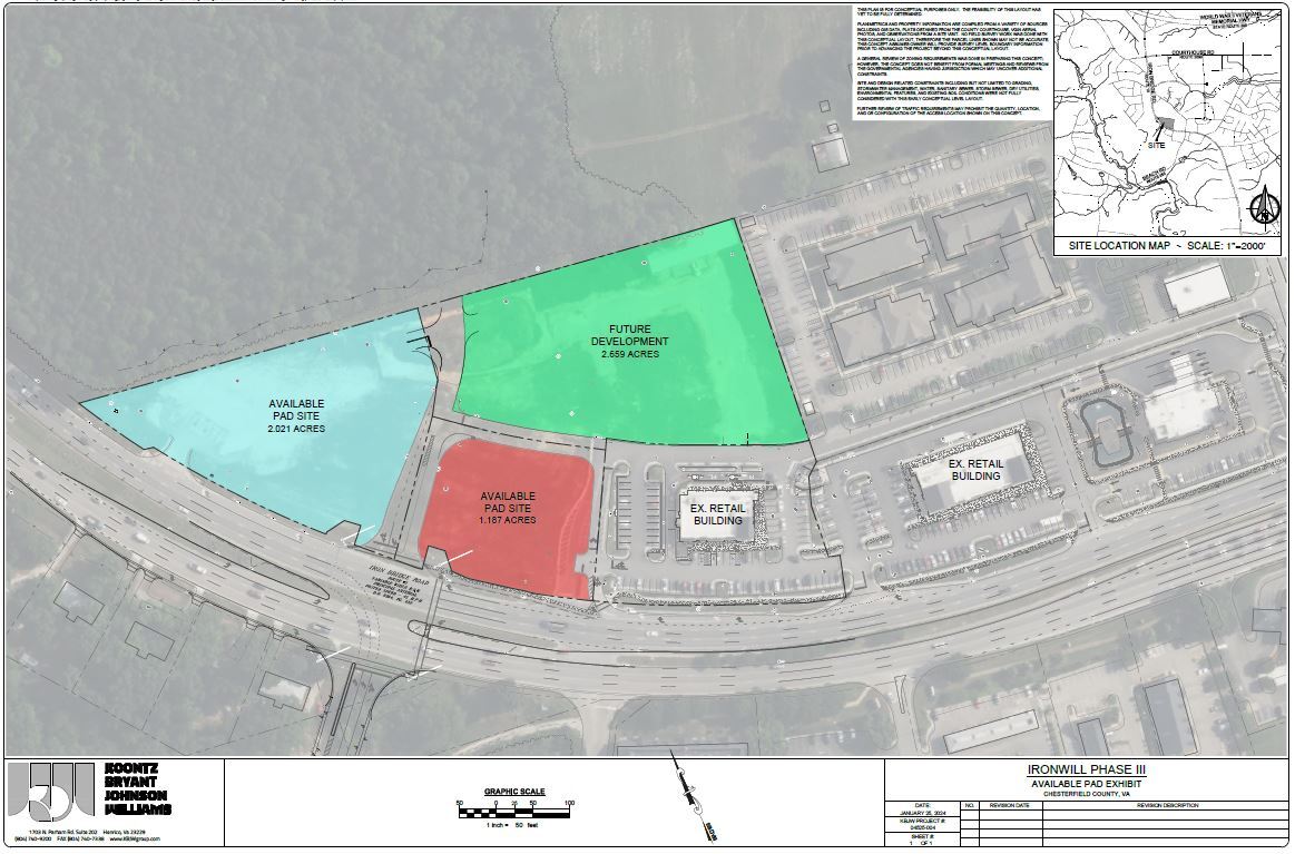 9801 Iron Bridge Rd, Chesterfield, VA à louer Plan cadastral– Image 1 sur 5