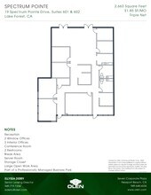 19 Spectrum Pointe Dr, Lake Forest, CA à louer Plan d’étage– Image 1 sur 1