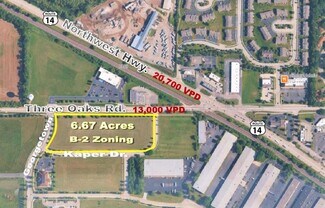 Plus de détails pour SEC Three Oaks & Georgetown Rd, Cary, IL - Terrain à vendre