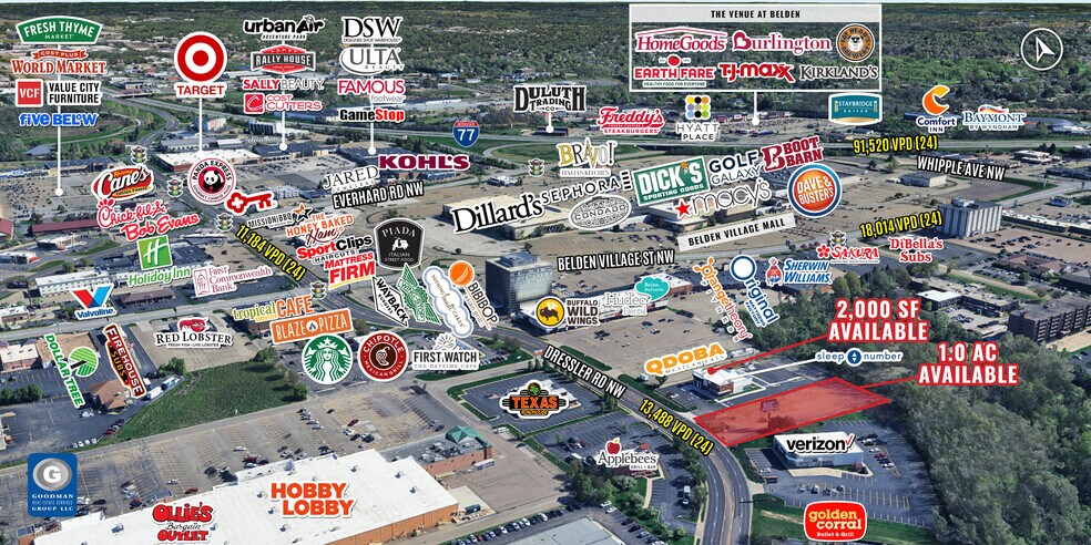 4990 Dressler Rd Northwest, Canton, OH à louer - Aérien – Image 2 sur 11