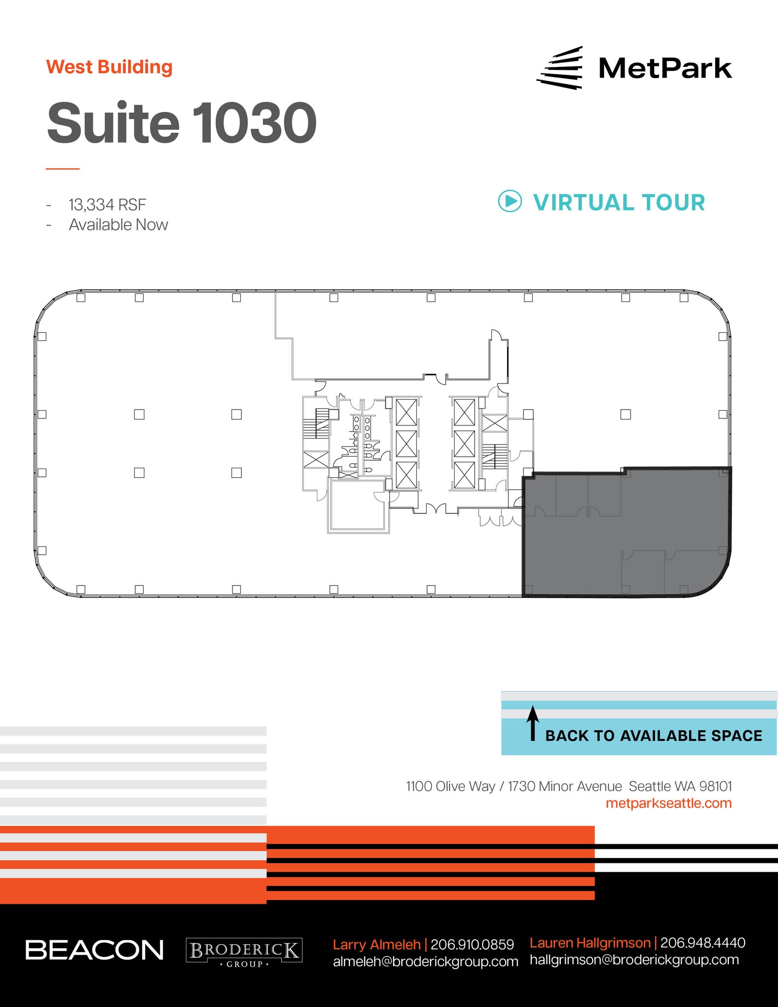 1100 Olive Way, Seattle, WA à louer Plan d’étage– Image 1 sur 1